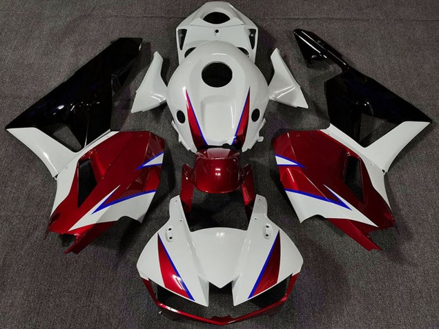 Honda CBR600RR Motorrad Verkleidung 2013-2023 - Weiss Rot Blau Glanzendes Schwarz