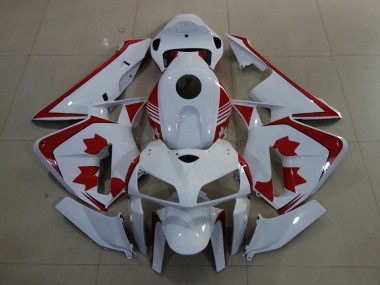 Honda CBR600RR Motorrad Verkleidung 2005-2006 - Weiss Rot Canada