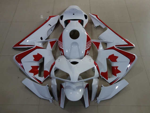 Honda CBR600RR Motorrad Verkleidung 2005-2006 - Weiss Rot Canada