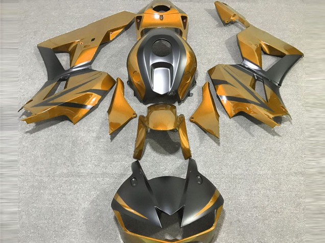 Honda CBR600RR Motorrad Verkleidung 2013-2023 - Gold Matt Schwarz