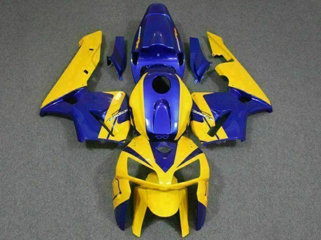 Honda CBR600RR Motorrad Verkleidung 2005-2006 - Gelb Blau
