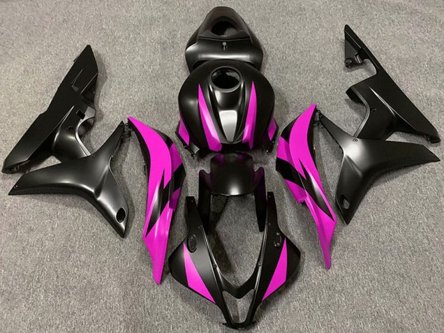 Honda CBR600RR Motorrad Verkleidung 2007-2008 - Rosa Matt Schwarz