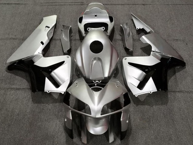 Honda CBR600RR Motorrad Verkleidung 2005-2006 - Matt Silber und Schwarz