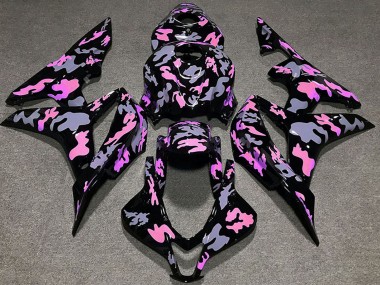 Honda CBR600RR Motorrad Verkleidung 2007-2008 - Rosa Grau Camouflage