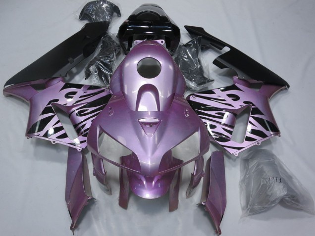Honda CBR600RR Motorrad Verkleidung 2005-2006 - Rose Lila Flamme