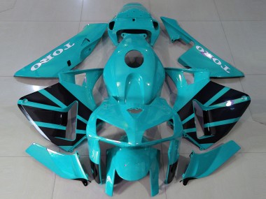 Honda CBR600RR Motorrad Verkleidung 2005-2006 - Blau Grun OEM Stil