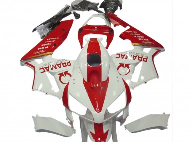 Honda CBR600RR Motorrad Verkleidung 2005-2006 - Weiss Rot Pramac