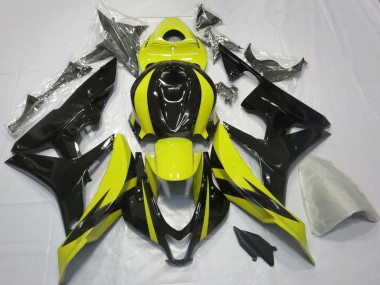 Honda CBR600RR Motorrad Verkleidung 2007-2008 - Gelb Glanzendes Schwarz OEM Stil