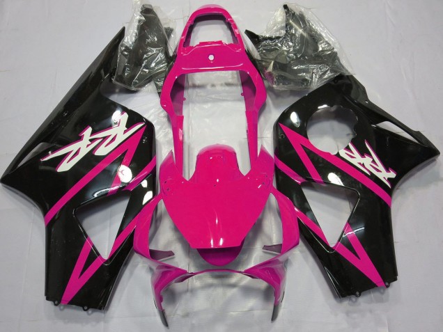 Honda CBR954RR Motorrad Verkleidung 2002-2003 - Rosa Glanzendes Schwarz