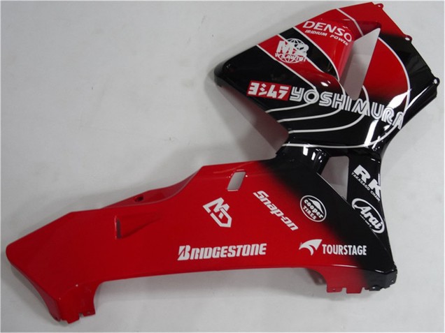 Honda CBR600RR Motorrad Verkleidungen Kit 2005-2006 - Rot Schwarz