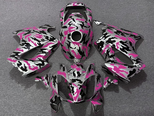 Honda VFR 800 Motorrad Verkleidung 2002-2013 - Rosa Camouflage