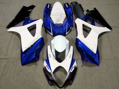 Suzuki GSXR 1000 Motorrad Verkleidung 2007-2008 - Weiss Blau Schwarz
