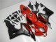 Honda CBR600RR Motorrad Verkleidung 2007-2008 - Rot Matt Schwarz mit Aufkleber