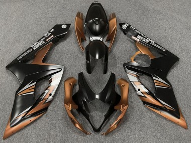 Suzuki GSXR 1000 Motorrad Verkleidung 2005-2006 - Matt Schwarz Bronze