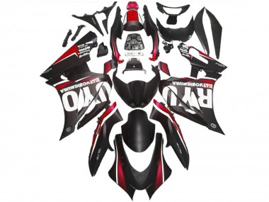 Suzuki GSXR 1000 Abs Motorrad Verkleidungen 2017-2024 - Matt Schwarz Rot
