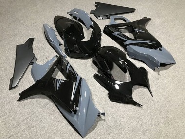 Suzuki GSXR 1000 Motorrad Verkleidung 2007-2008 - Nardo Grau Glanzendes Schwarz OEM Stil
