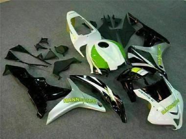 Honda CBR600RR Motorrad Verkleidung 2007-2008 - Weiss Grun Glanzendes Schwarz Hannspree