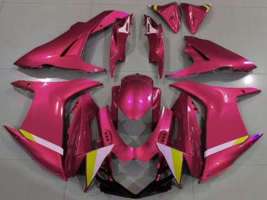 Suzuki GSXR 600 / GSXR 750 Motorrad Verkleidung 2011-2024 - Rot Weiss Gelb