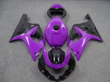 Suzuki GSXR 600 / GSXR 750 Motorrad Verkleidung 2001-2003 - Lila Glanzendes Schwarz