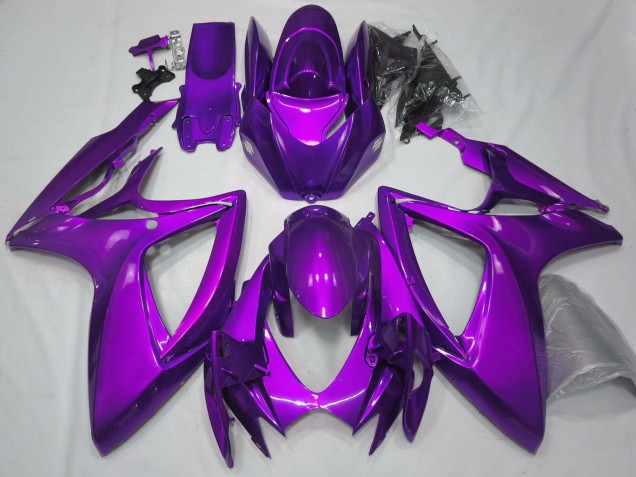 Suzuki GSXR 600 / GSXR 750 Motorrad Verkleidung 2006-2007 - Schlichtes Glanzendes Lila