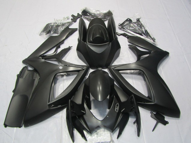 Suzuki GSXR 600 / GSXR 750 Motorrad Verkleidung 2006-2007 - Matt Schwarz