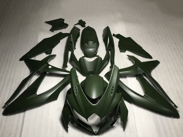 Suzuki GSXR 600 / GSXR 750 Motorrad Verkleidung 2008-2010 - Matt Grun
