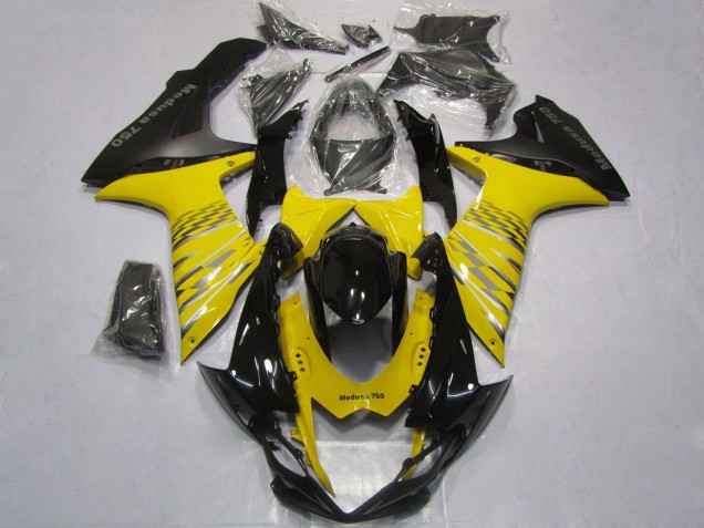 Suzuki GSXR 600 / GSXR 750 Motorrad Verkleidung 2011-2024 - Gelb Grau Schwarz