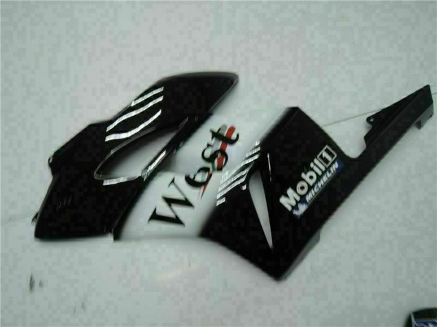Honda CBR1000RR Motorrad Verkleidung 2004-2005 - Glanzendes Schwarz Weiss West Mobil Michelin