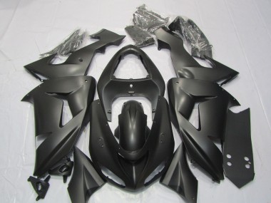 Kawasaki ZX10R Motorrad Verkleidung 2006-2007 - Matt Schwarz