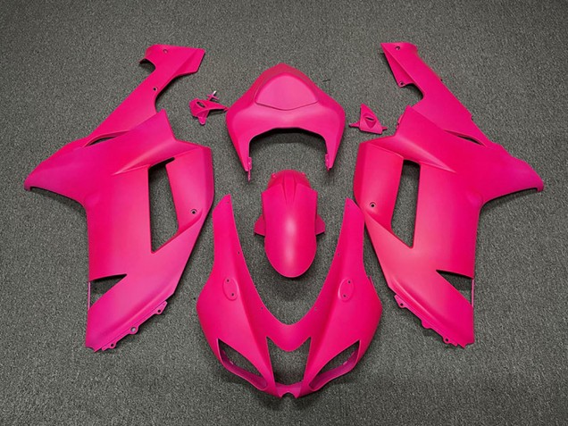 Kawasaki ZX6R Motorrad Verkleidung 2007-2008 - Fuchsie