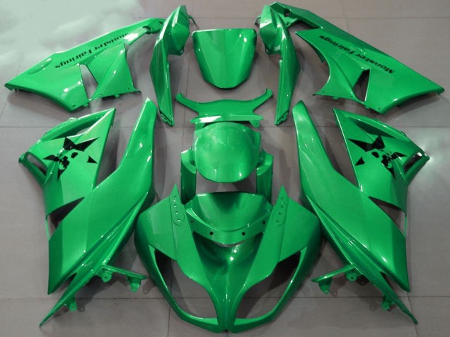Kawasaki ZX6R Motorrad Verkleidung 2009-2012 - Grun