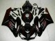 Honda CBR1000RR Motorrad Verkleidung 2004-2005 - Glanzendes Schwarz Rot Flamme
