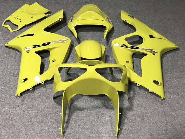 Kawasaki ZX6R Motorrad Verkleidung 2003-2004 - Gelb