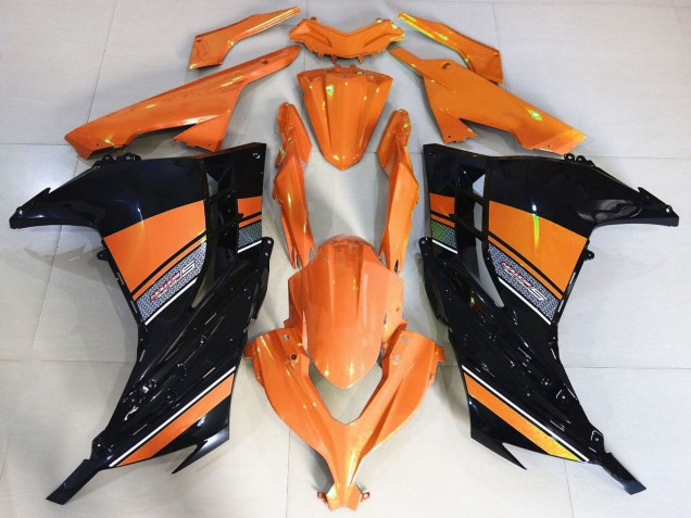 Kawasaki Ninja 300 Motorrad Verkleidung 2013-2017 - Orange Schwarz