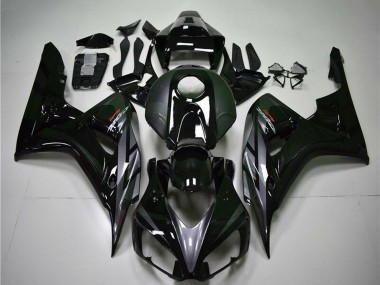 Honda CBR1000RR Motorrad Verkleidung 2004-2005 - Glanzendes Schwarz Grau