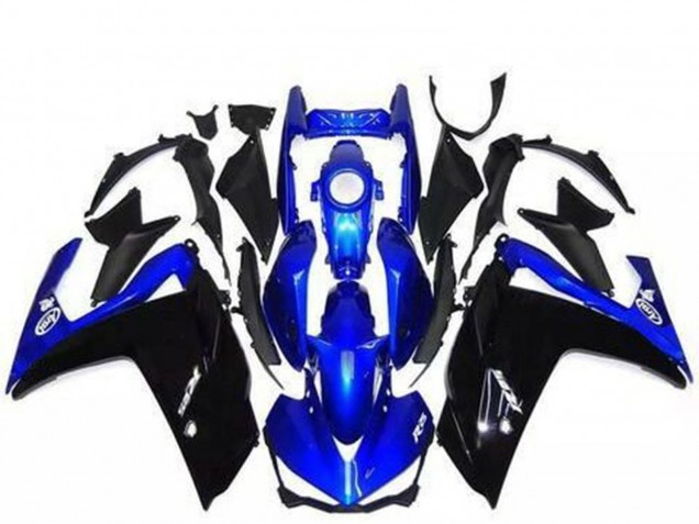 Yamaha R3 Motorrad Verkleidung 2015-2018 - Blau Glanzendes Schwarz