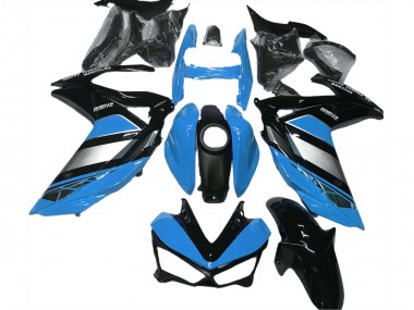 Yamaha R3 Motorrad Verkleidung 2015-2018 - Blau Silber Glanzendes Schwarz Yamalube