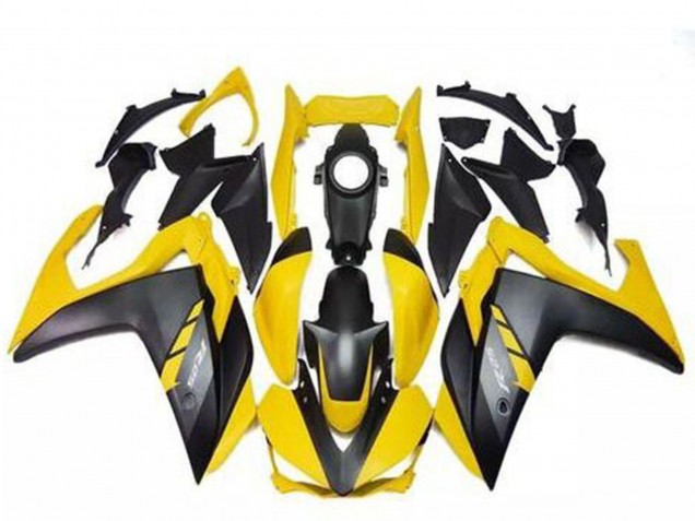 Yamaha R3 Motorrad Verkleidung 2015-2018 - Gelb Matt Schwarz