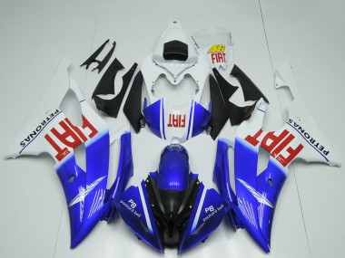 Yamaha R6 Motorrad Verkleidung 2008-2016 - Weiss Blau Rot Schwarz Fiat