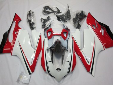 Ducati 1199 Motorrad Verkleidung 2011-2014 - Weiss Rot Schwarz Grun