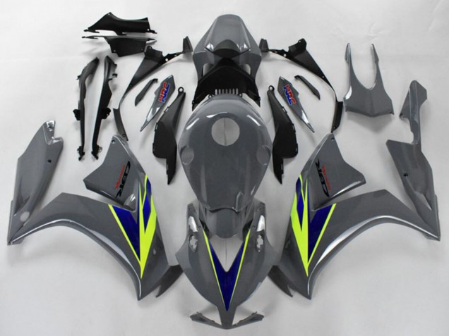 Honda CBR1000RR Motorrad Verkleidung 2012-2016 - Nardo Grau Blau Fluo Gelb