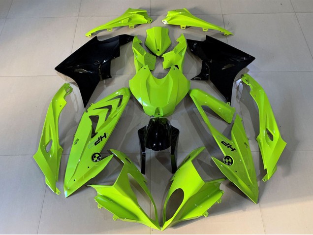 BMW S1000RR Motorrad Verkleidung 2009-2014 - Hohe Sichtbarkeit Gelb Glanzendes Schwarz HP