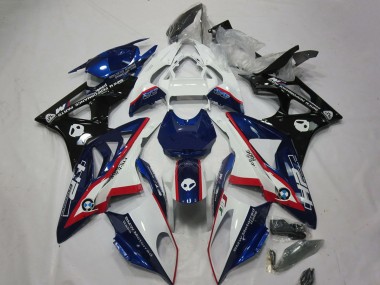 BMW S1000RR Motorrad Verkleidung 2009-2014 - Weiss Rot Blau Schwarz HP