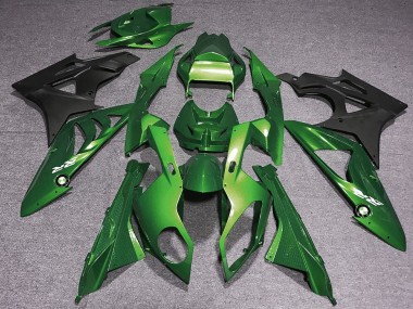 BMW S1000RR Motorrad Verkleidung 2009-2014 - Grun Matt Schwarz
