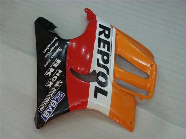 Honda CBR600 F3 Motorrad Verkleidung 1995-1996 - Orange Weiss Rot Glanzendes Schwarz Repsol
