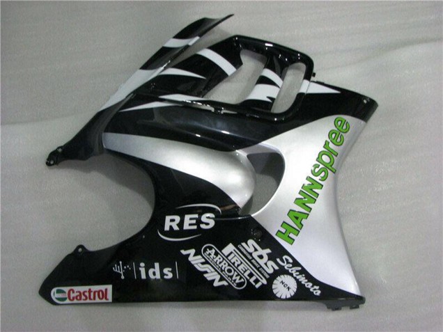Honda CBR600 F3 Motorrad Verkleidung 1995-1996 - Weiss Silber Grun Hannspree