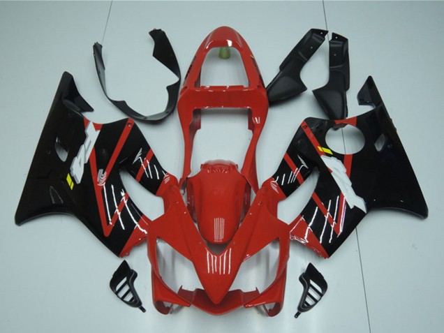 Honda CBR600 F4i Motorrad Verkleidung 2001-2003 - Rot Glanzendes Schwarz