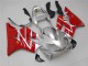 Honda CBR600 F4i Motorrad Verkleidungen Kit 2001-2003 - Silber Rot