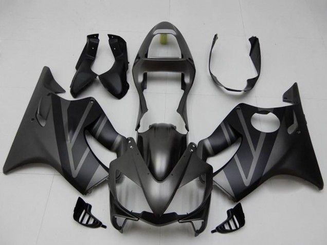 Honda CBR600 F4i Motorrad Verkleidung Kit 2001-2003 - Matt Schwarz Grau