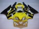 Honda CBR600 F4i Motorrad Verkleidung 2001-2003 - Gelb Glanzendes Schwarz